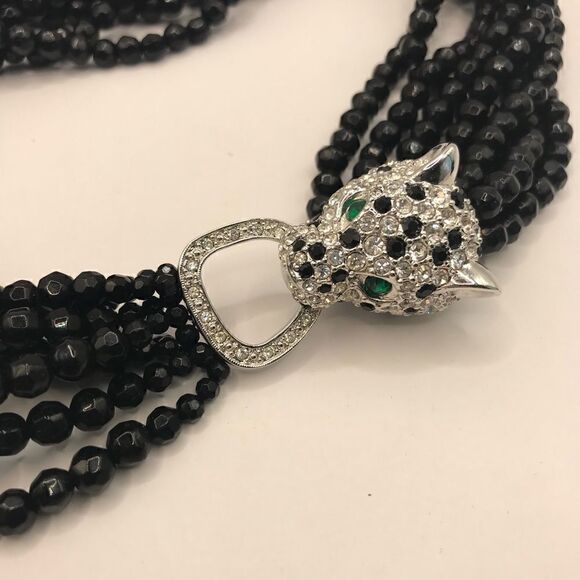 Kenneth Jay Lane (KJL) for Avon,  Panther necklace.Duchess of Windsor Collection - Picture 9 of 9